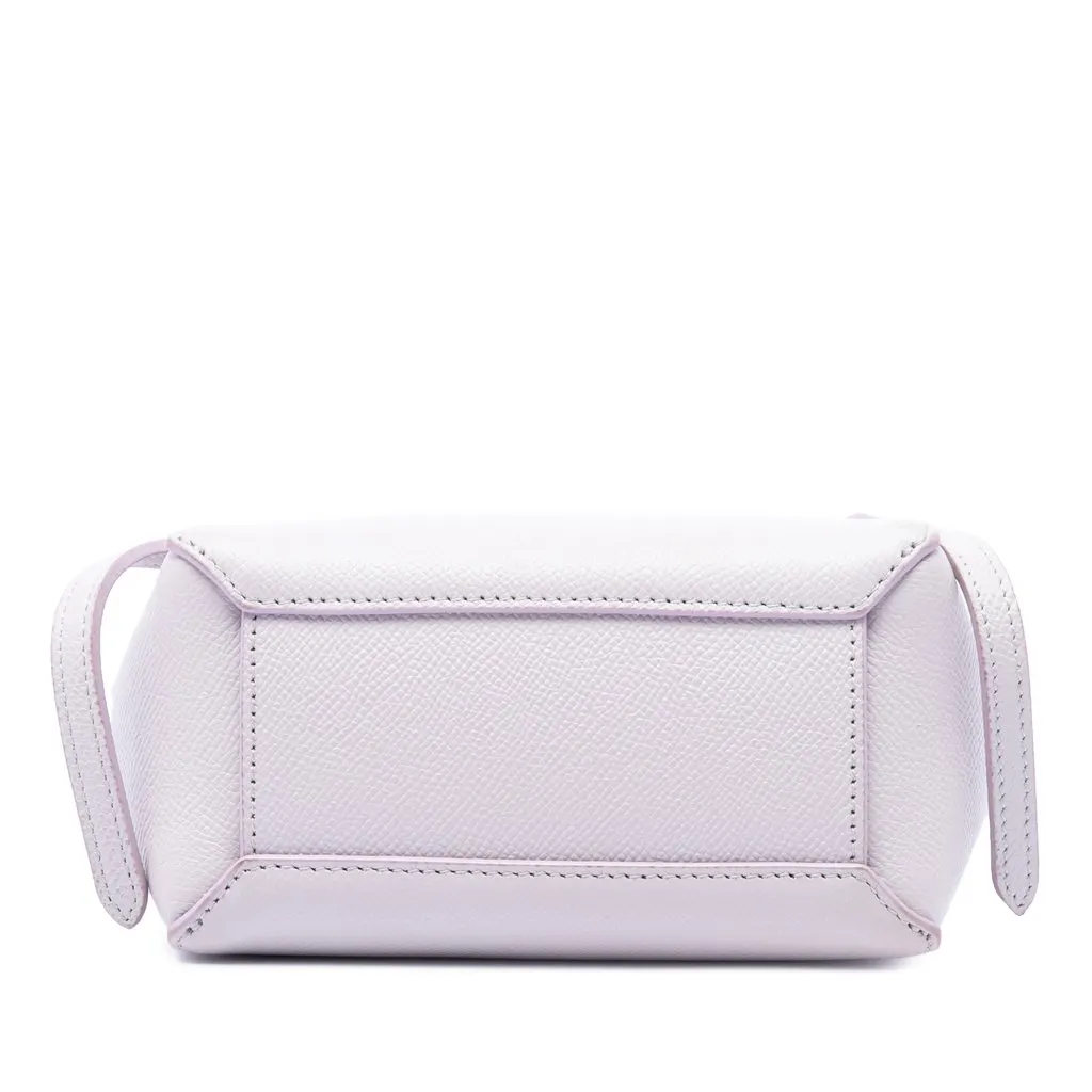Celine Pico Grained Calfskin Belt Bag Pink Leather Very good - Inside View