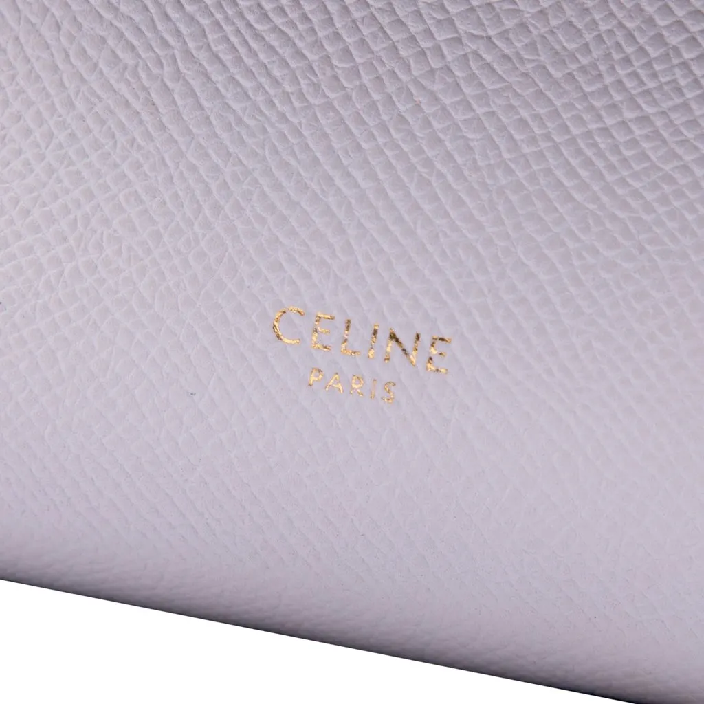 Celine Pico Grained Calfskin Belt Bag Pink Leather Very good - Box View
