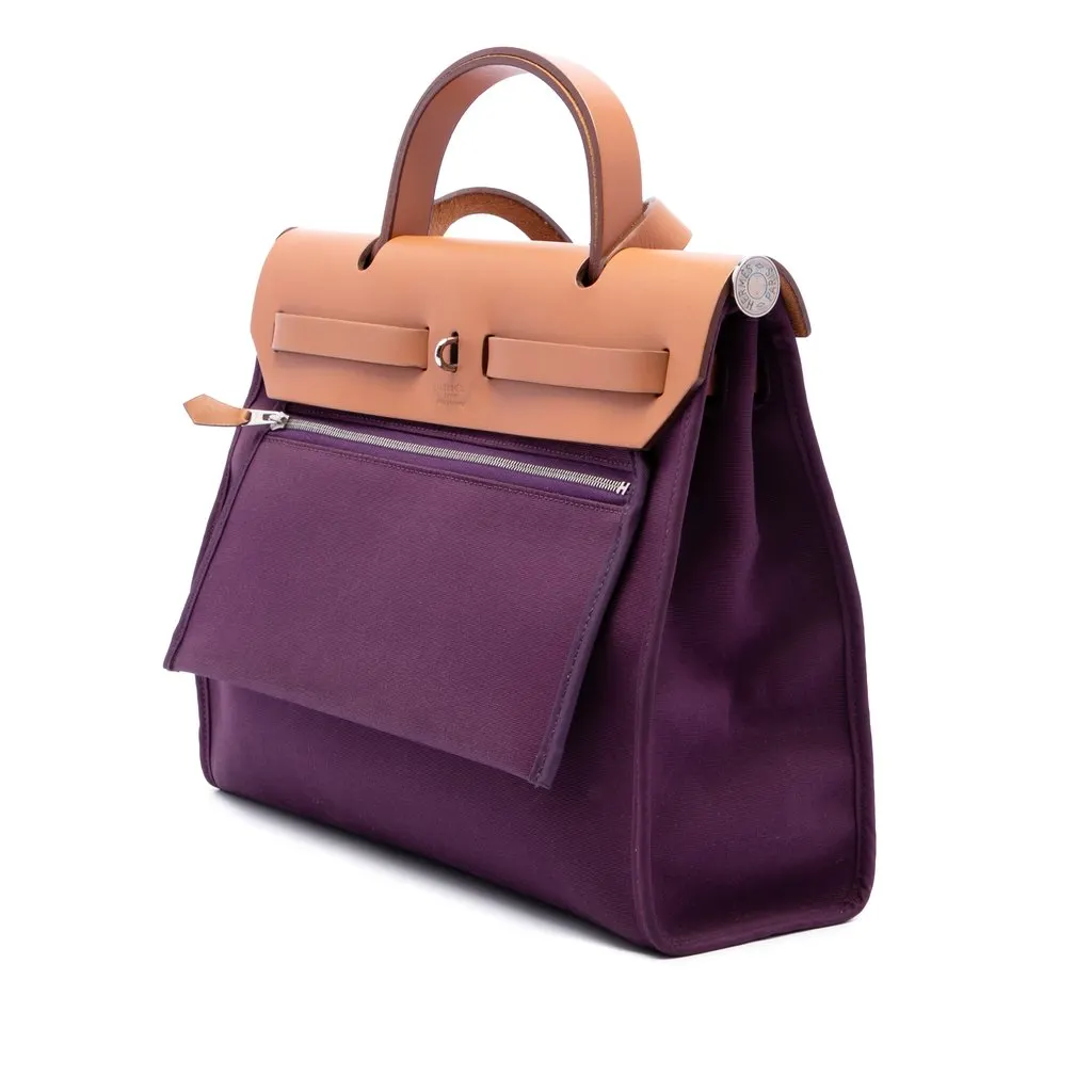 Hermès Toile Verso Herbag Zip 31 Purple Very good - Back View