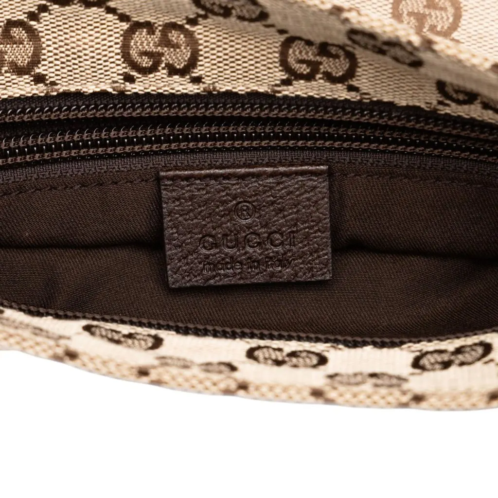 Gucci GG Canvas Web Crossbody Beige Canvas Good - Box View
