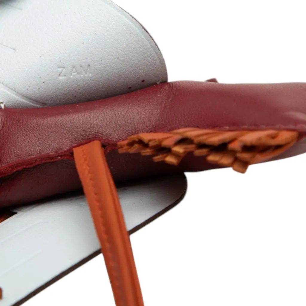 Hermès Milo Lambskin and Swift Grigri Rodeo Pegase Bag Charm PM Red Leather Very good - Model View
