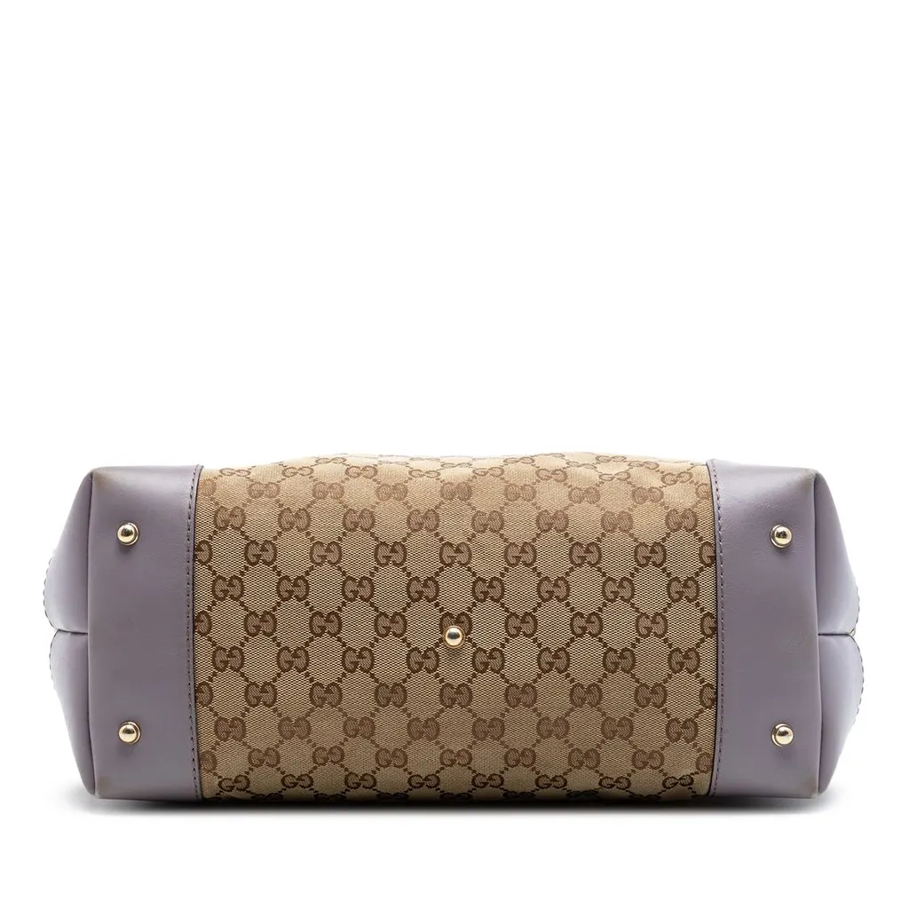 Gucci GG Canvas Heart Bit Tote Beige Very good - Inside View