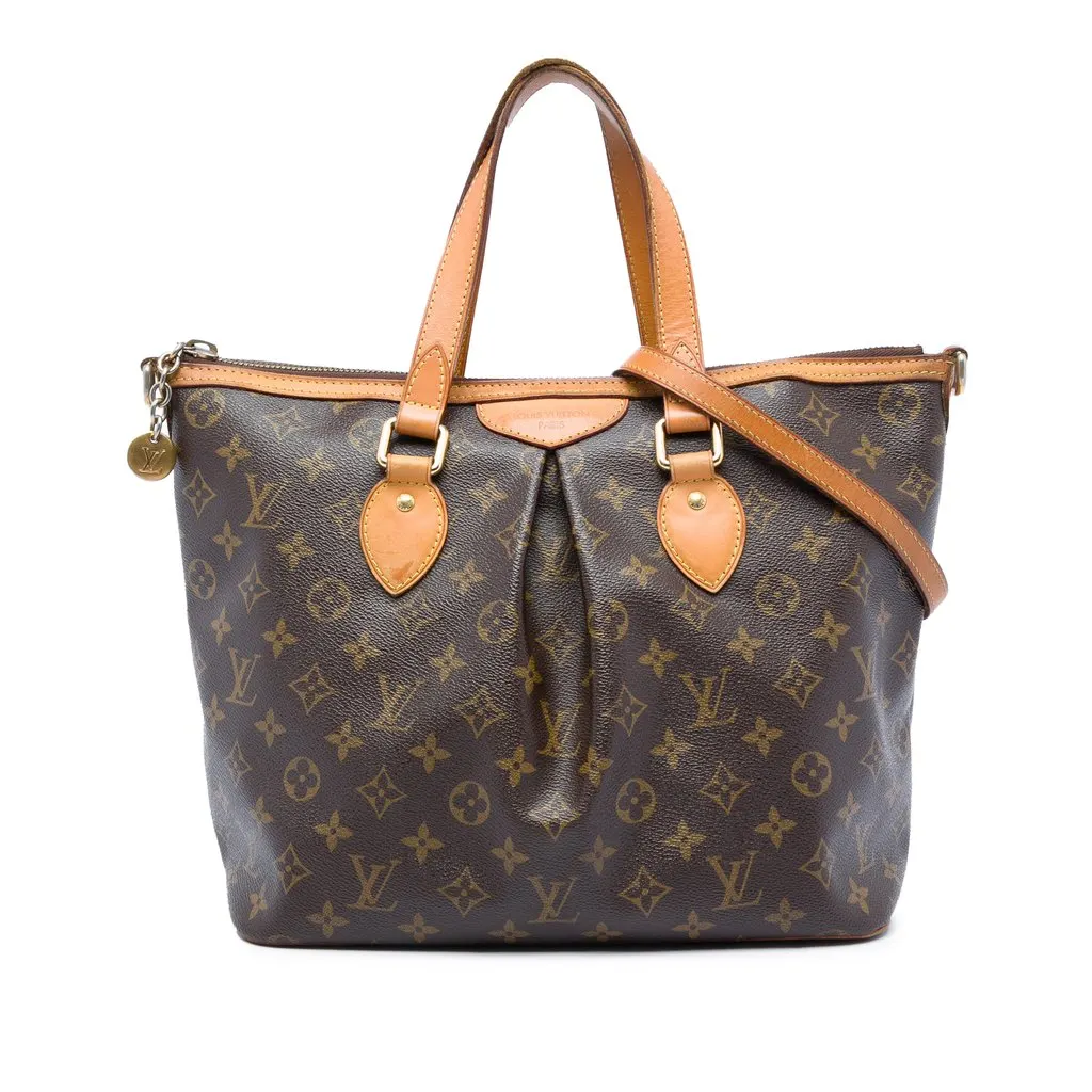 Louis Vuitton Monogram Palermo PM Brown Very good - Front View