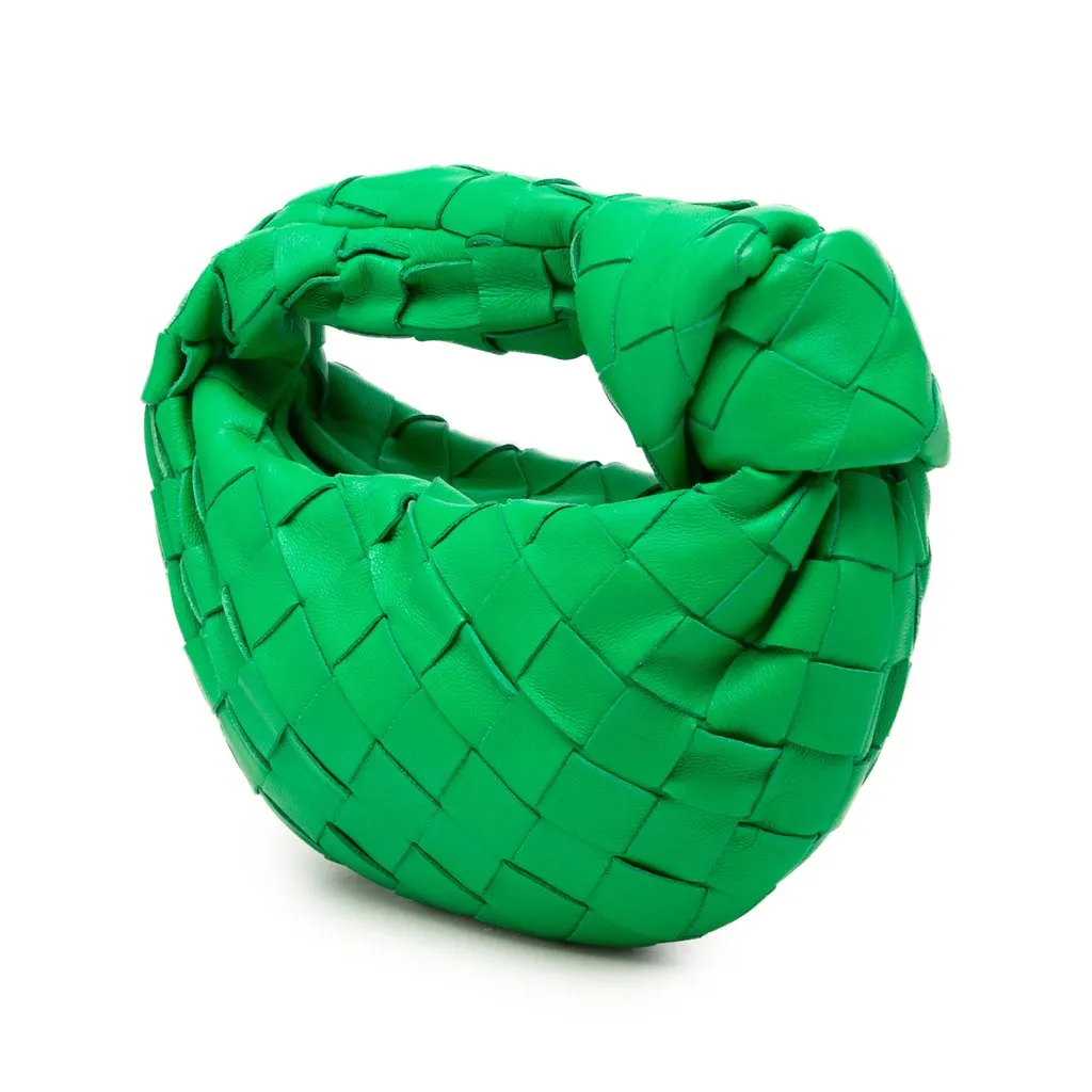 Bottega Veneta Candy Nappa Intrecciato Jodie Green Leather Very good - Back View