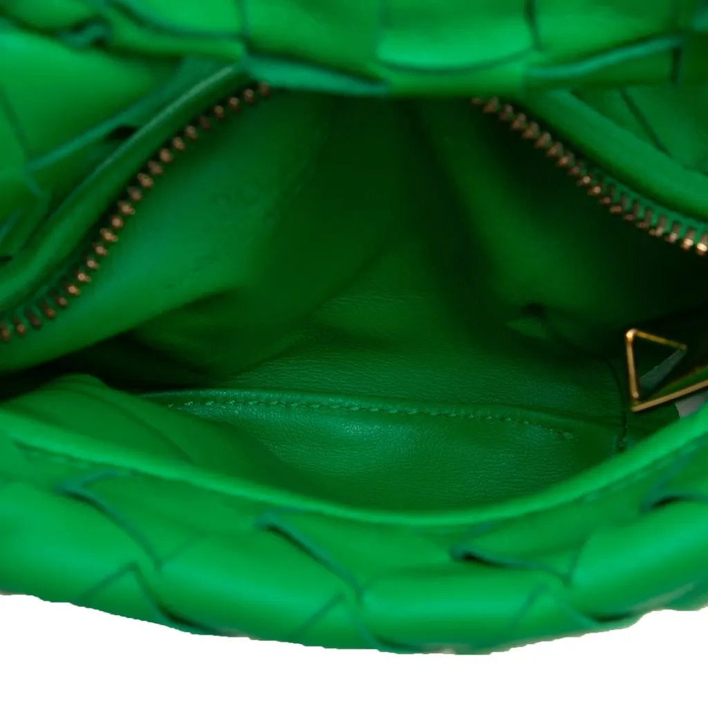 Bottega Veneta Candy Nappa Intrecciato Jodie Green Leather Very good - Model View