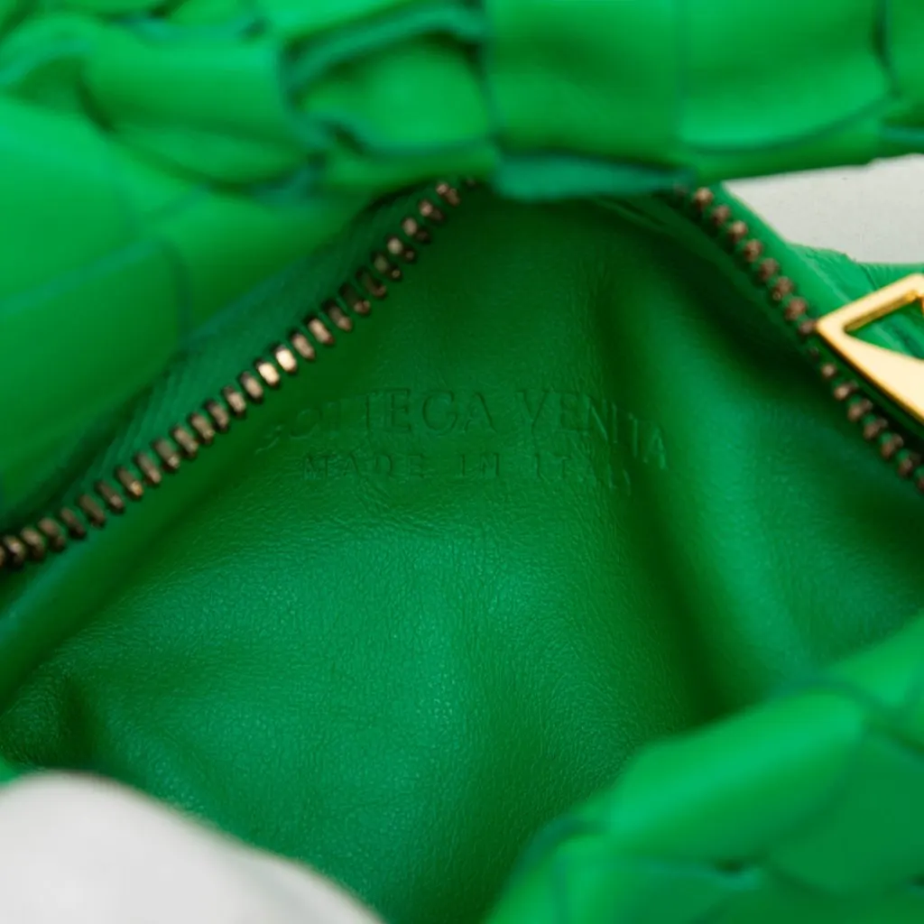 Bottega Veneta Candy Nappa Intrecciato Jodie Green Leather Very good - Box View