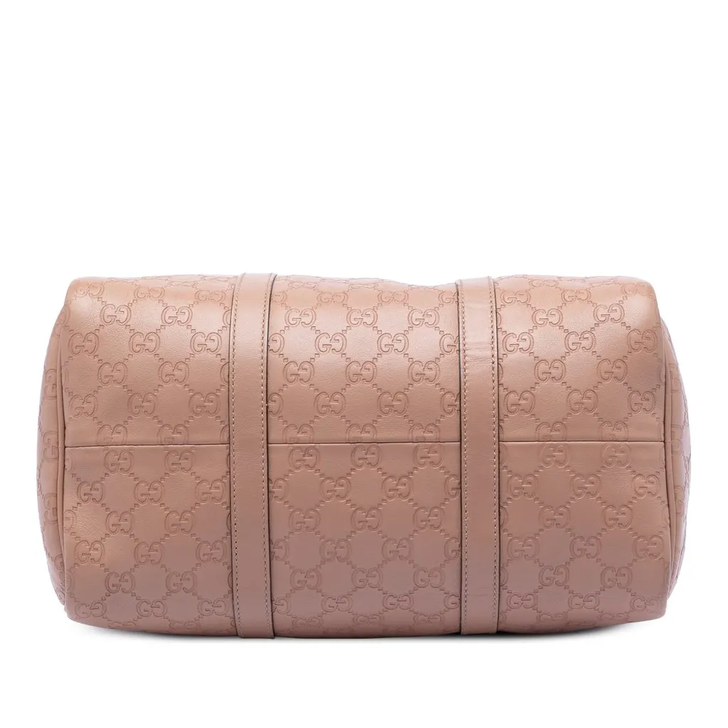 Gucci Medium Guccissima Joy Boston Bag Brown Leather Very good - Inside View