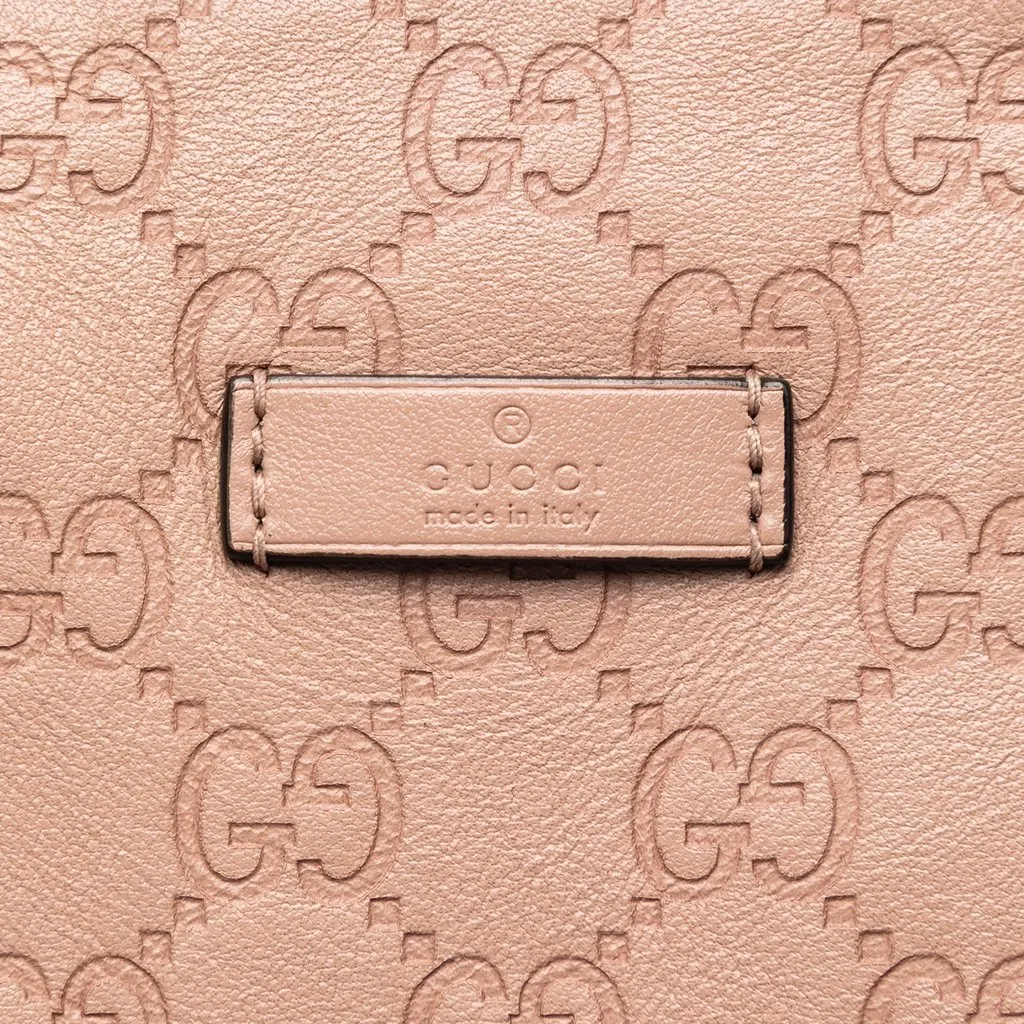 Gucci Medium Guccissima Joy Boston Bag Brown Leather Very good - Box View