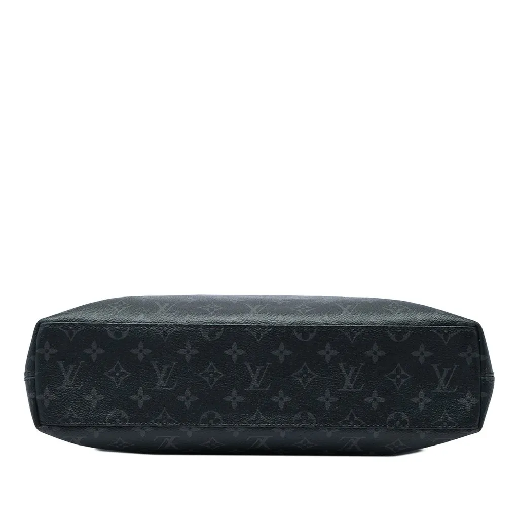 Louis Vuitton Monogram Eclipse Explorer Business Bag Black Canvas Good - Inside View