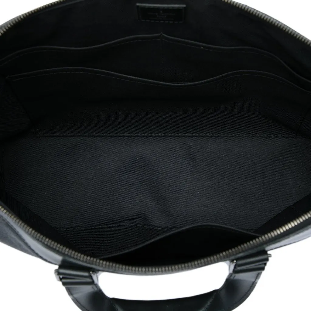 Louis Vuitton Monogram Eclipse Explorer Business Bag Black Canvas Good - Model View