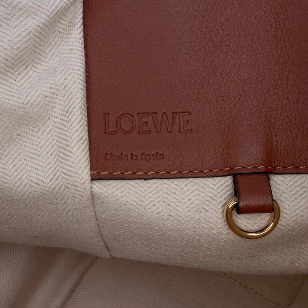 Loewe Small Bicolor Leather Hammock Satchel Brown Leather Good - Box View