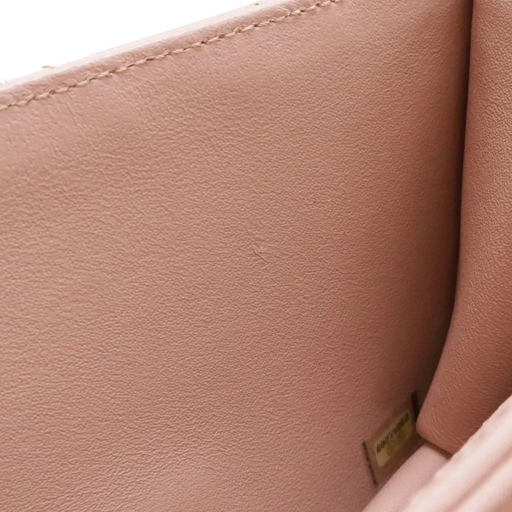 Chanel Mini Quilted Sheepskin Beauty Lock Flap Pink Leather Very good - Box View