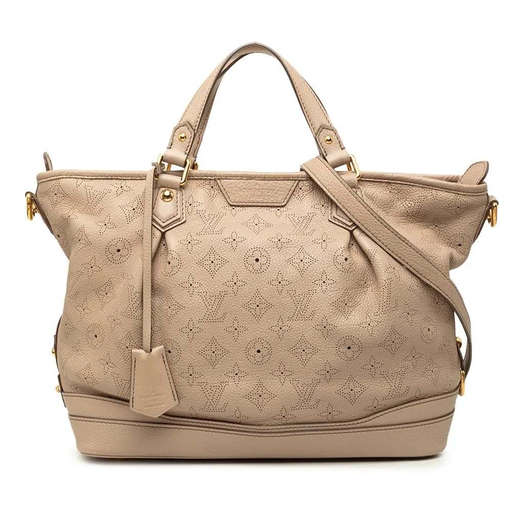 Louis Vuitton Monogram Mahina Stellar PM Beige Leather Very good - Front View