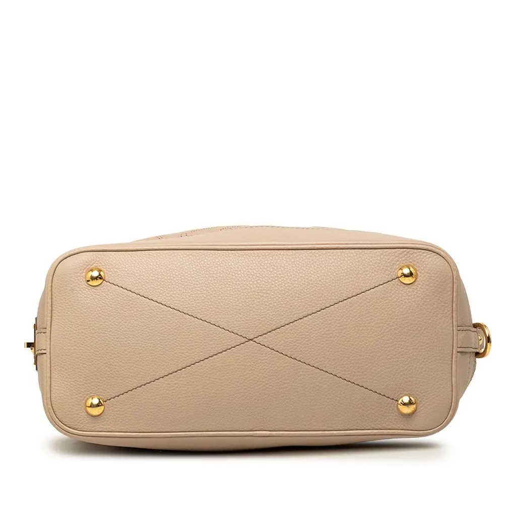Louis Vuitton Monogram Mahina Stellar PM Beige Leather Very good - Inside View