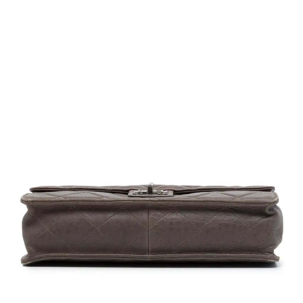 Chanel Paris Byzance Jumbo Washed Lambskin Take Away Flap Brown Leather Very good - Inside View
