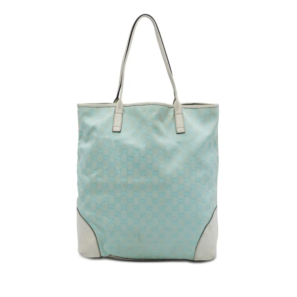 Gucci GG Canvas Tote Blue Very good - Front View