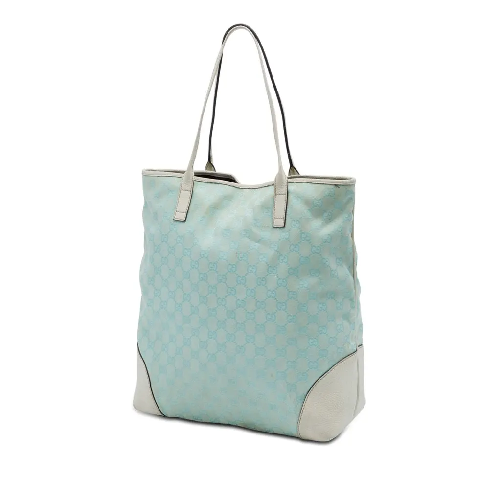 Gucci GG Canvas Tote Blue Very good - Back View