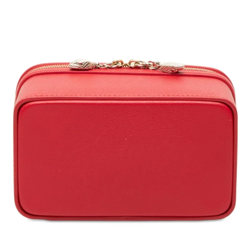 Bvlgari Leather Serpenti Forever Vanity Bag Red Leather Very good - Inside View