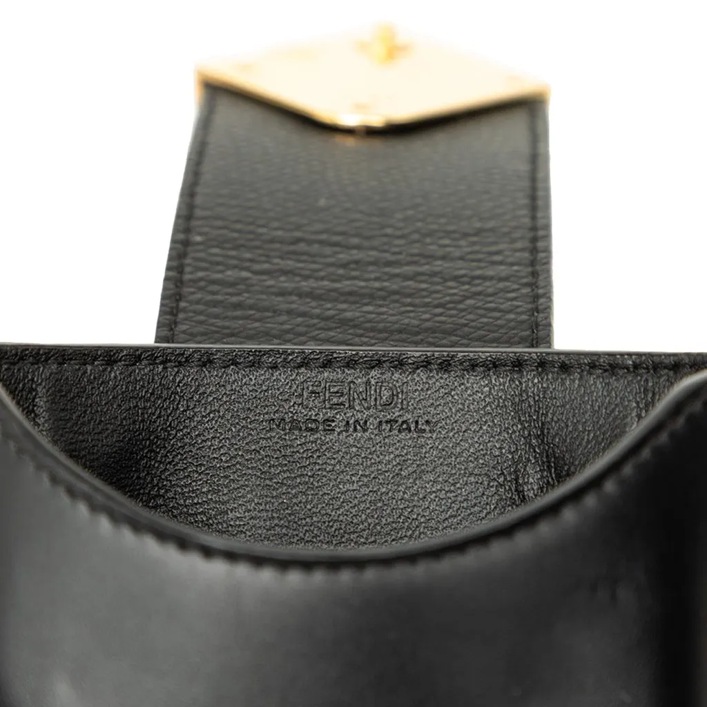 Fendi Leather FF Diamond Phone Case Crossbody Black Leather Good - Box View