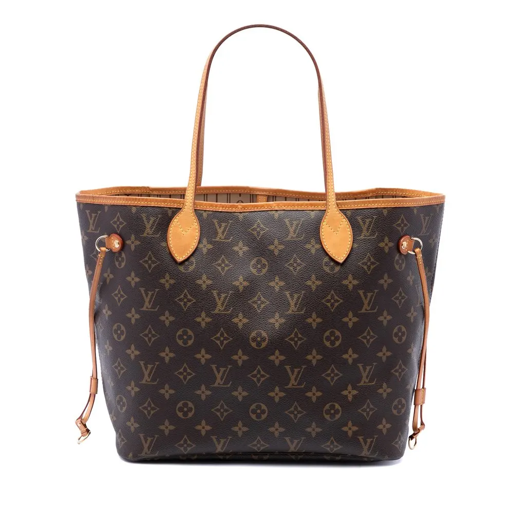 Louis Vuitton Monogram Neverfull MM Brown Canvas Very good - Front View