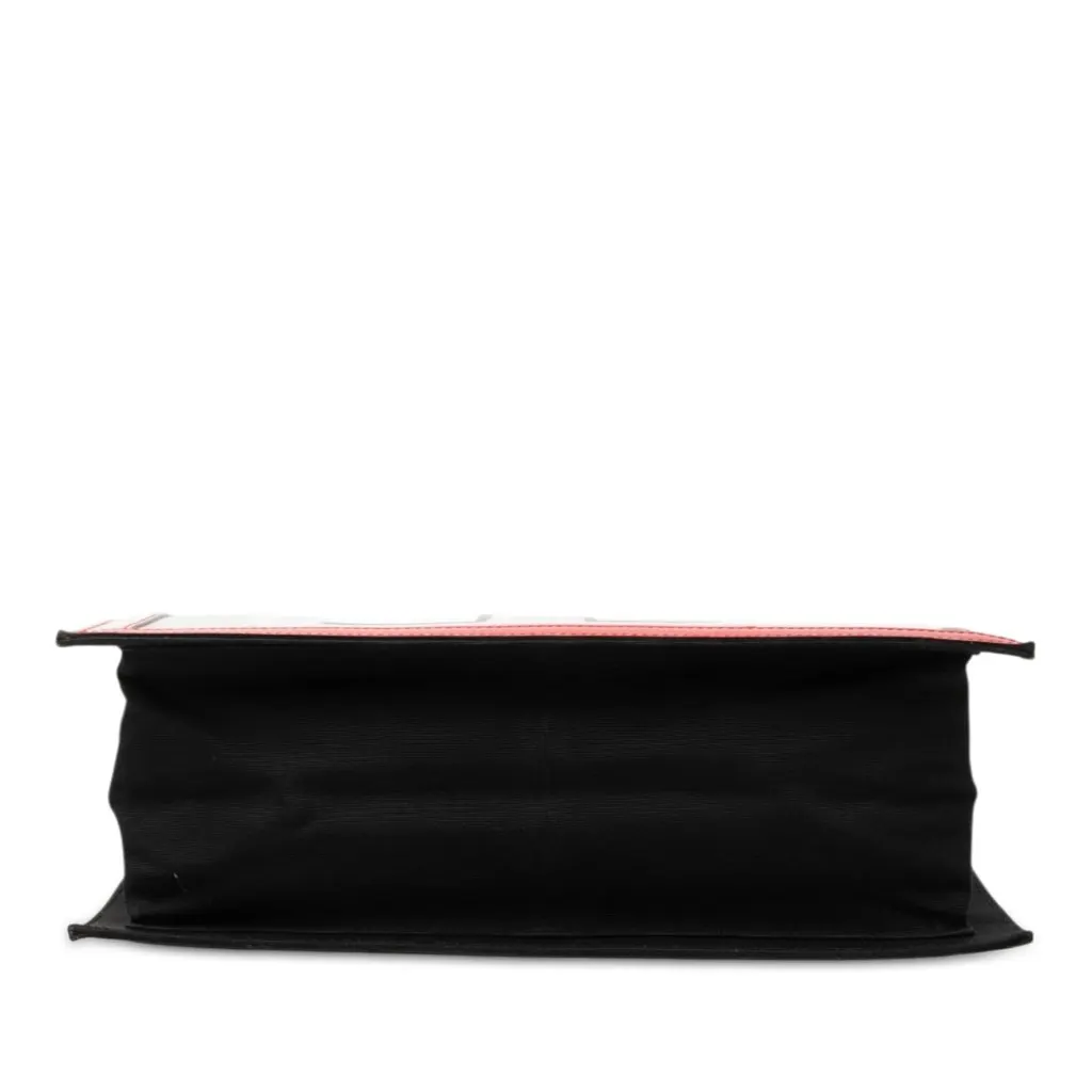 Chanel Choco Bar Patent Coco Mademoiselle Vertical Tote Red Leather Very good - Inside View