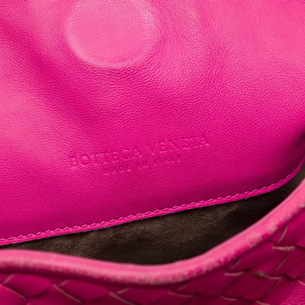 Bottega Veneta Nappa Intrecciato Parachute Tote Pink Leather Very good - Box View