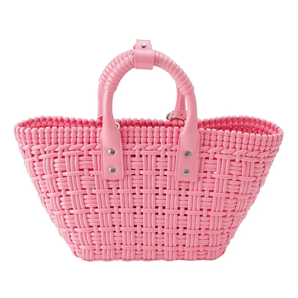 Balenciaga Faux Leather Bistro Panier XS Pink Very good - Back View