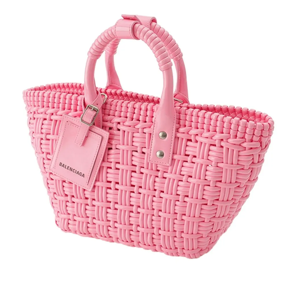 Balenciaga Faux Leather Bistro Panier XS Pink Very good - Inside View