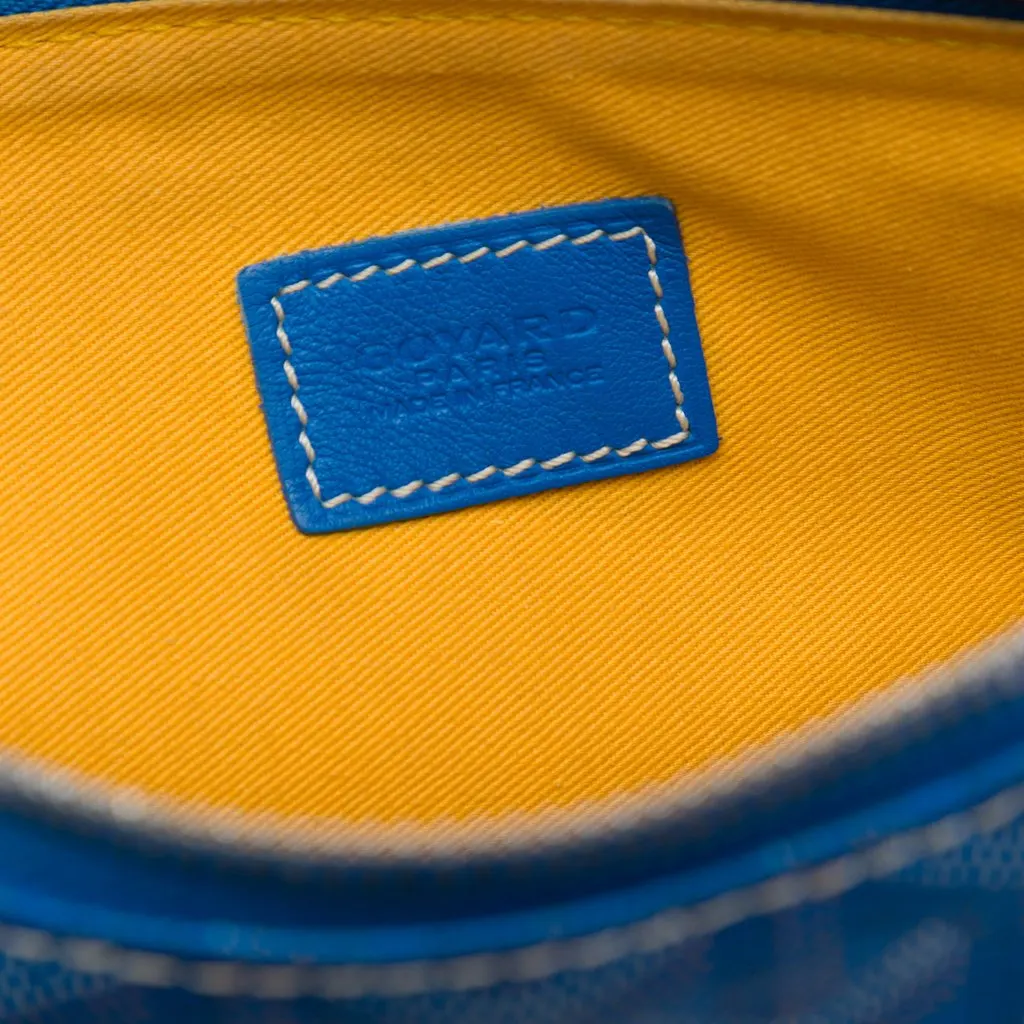 Goyard Goyardine Senat MM Blue Canvas Very good - Box View