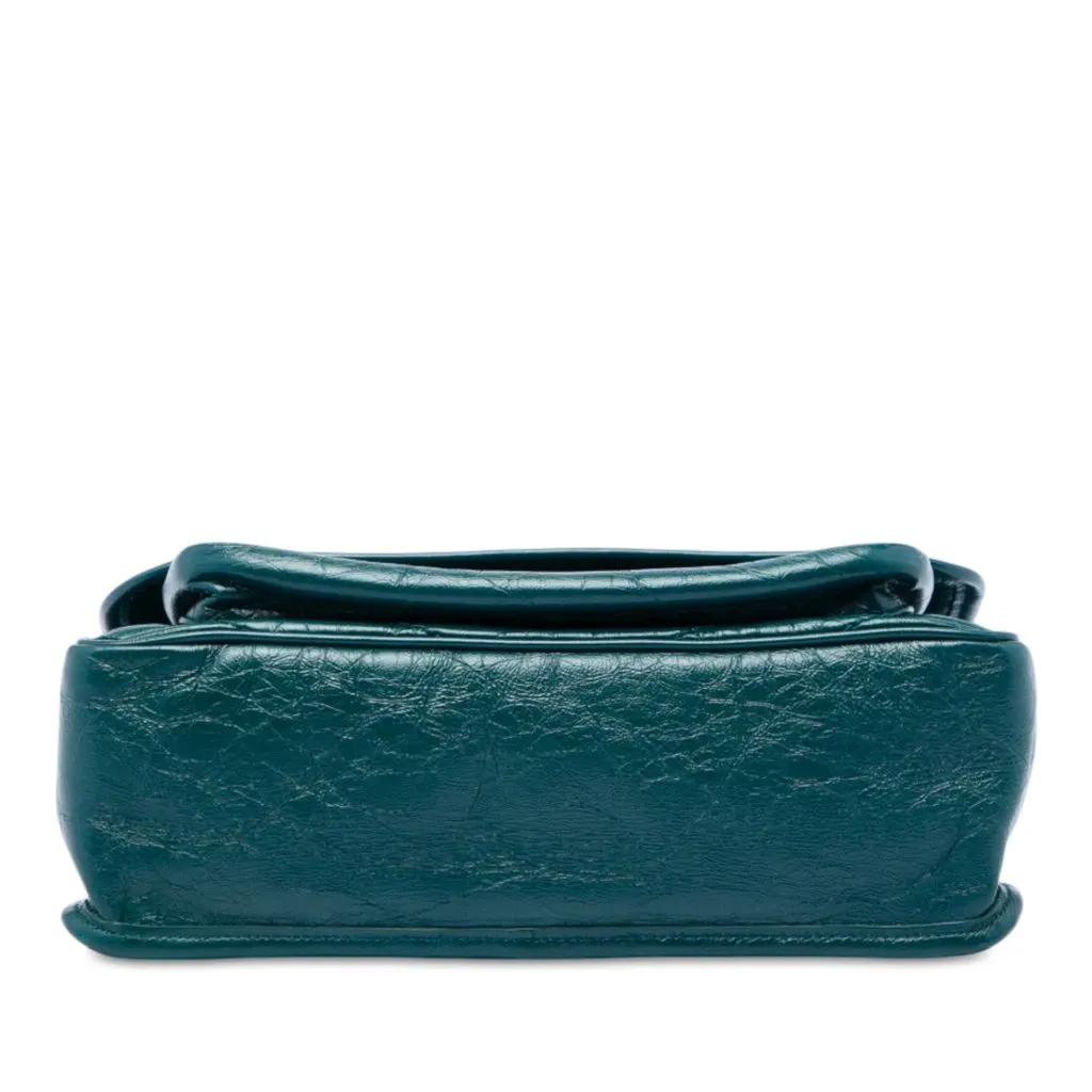 Saint Laurent Medium Crinkled Calfskin Niki Green Leather Very good - Inside View