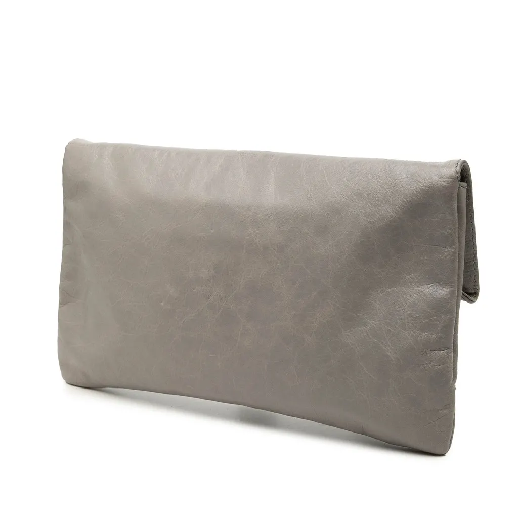 Balenciaga Lambskin Motocross Giant 12 Envelope Clutch MultiColor Leather Very good - Back View