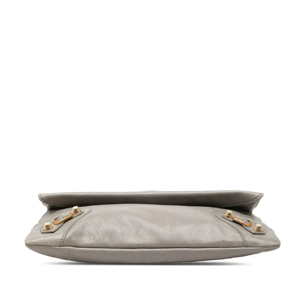 Balenciaga Lambskin Motocross Giant 12 Envelope Clutch MultiColor Leather Very good - Inside View