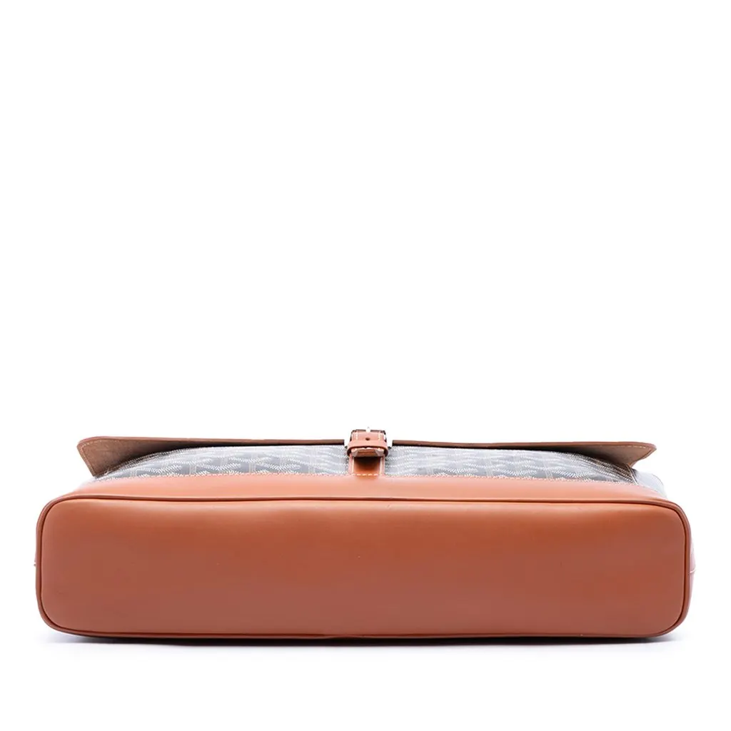 Goyard Goyardine Citadin Briefcase Brown Canvas Good - Inside View