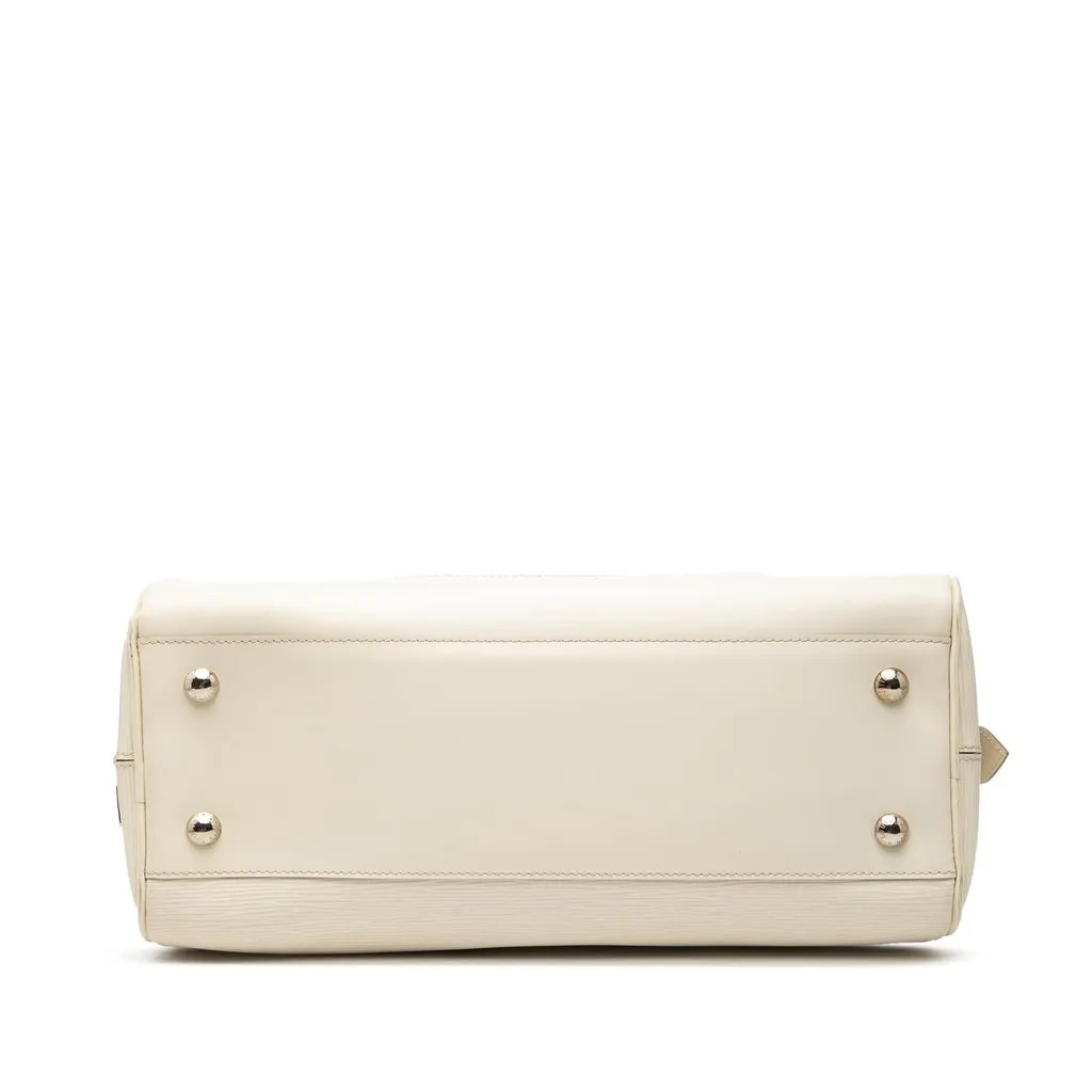 Louis Vuitton Epi Bowling Montaigne GM White Leather Very good - Inside View