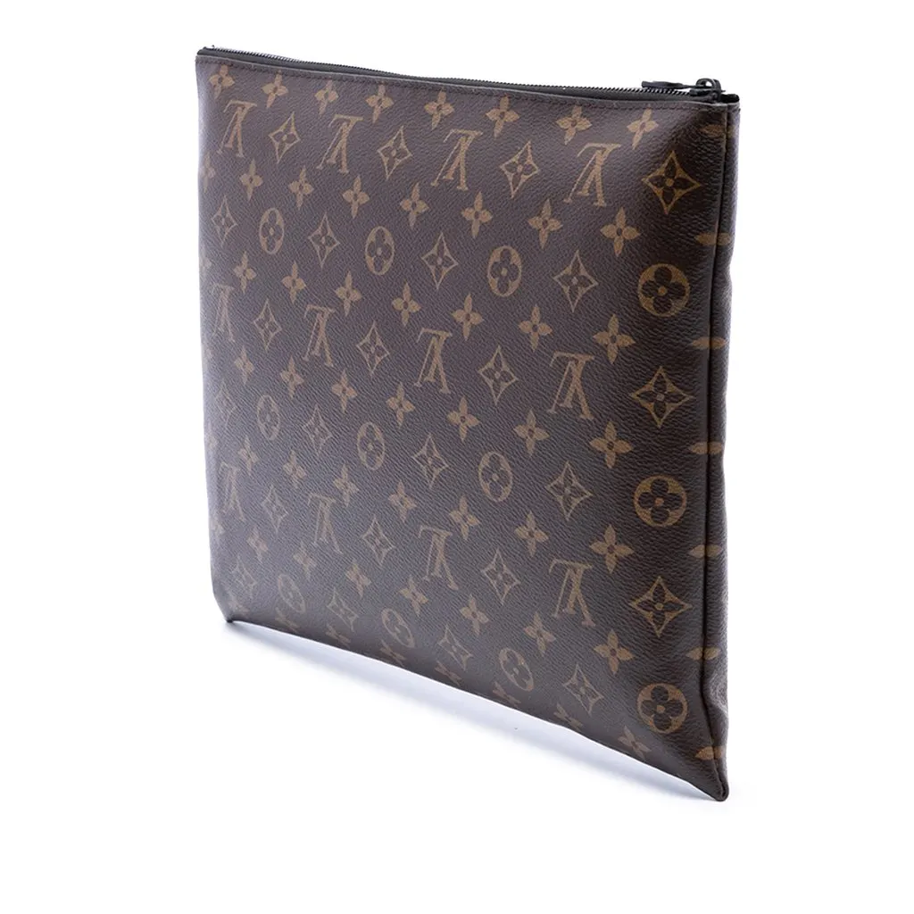 Louis Vuitton Monogram Solar Ray A4 Pochette Brown Very good - Back View