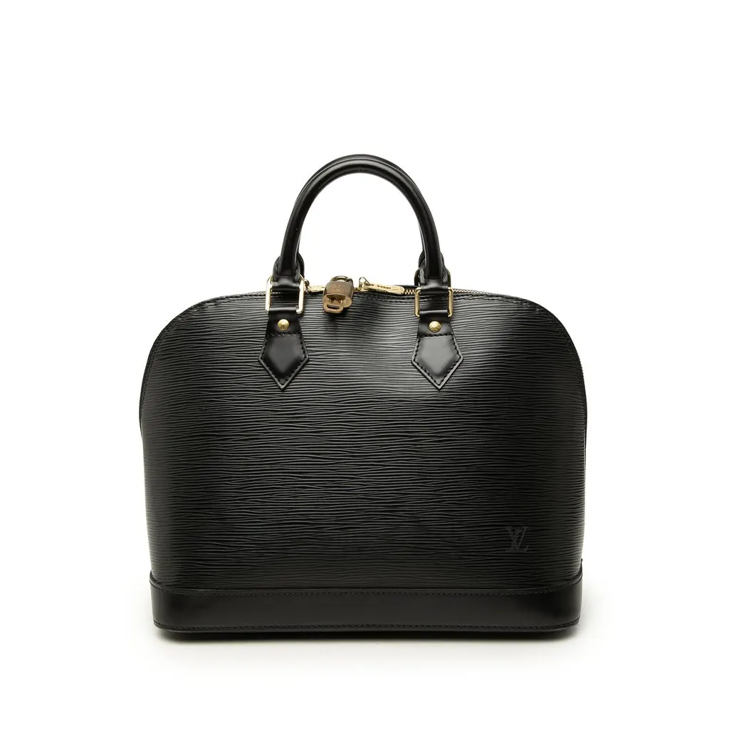 Louis Vuitton Epi Alma PM Black Leather Very good - Front View