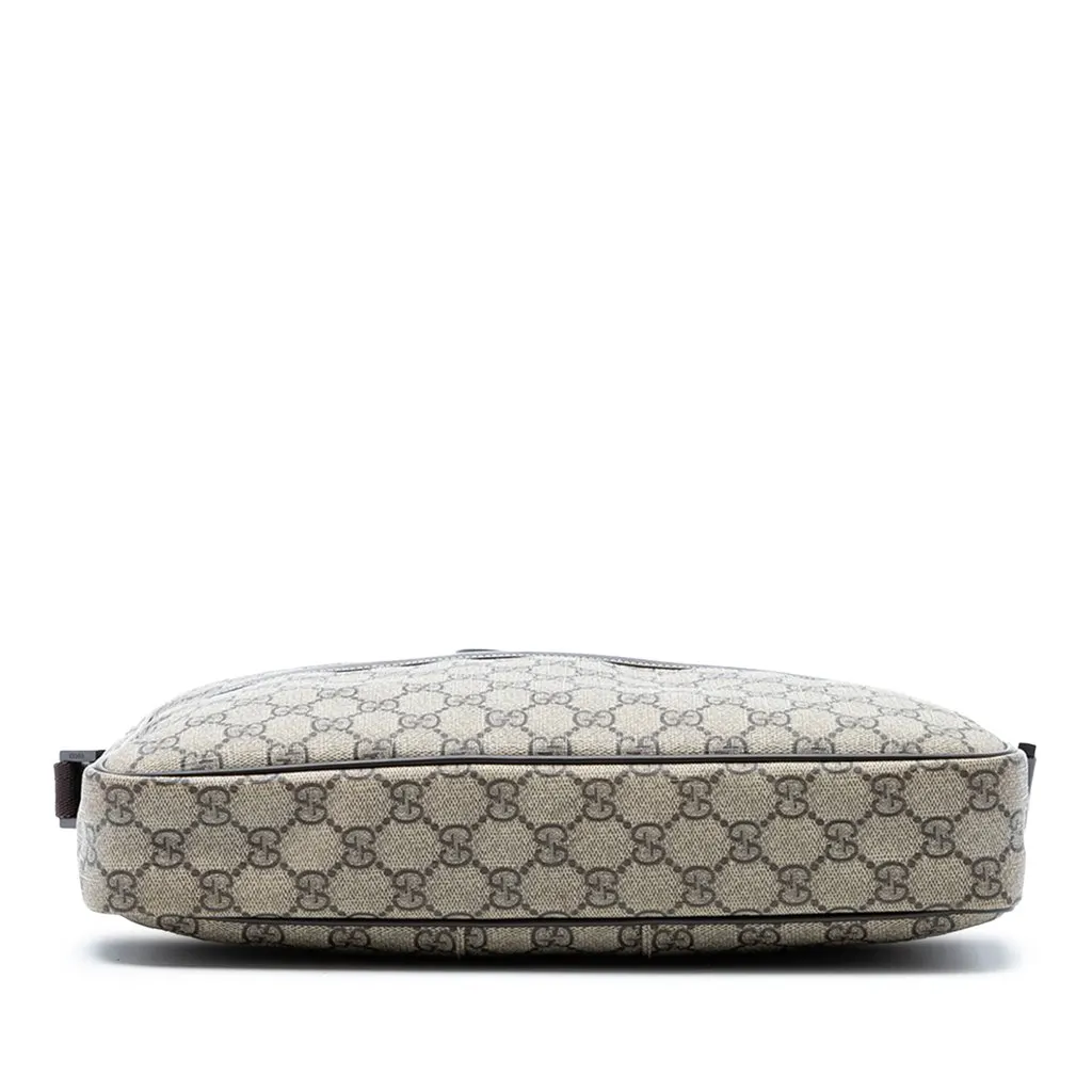 Gucci GG Supreme Interlocking G Crossbody Beige Canvas Very good - Inside View
