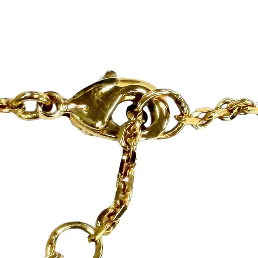 Dior Gold Plated Crystal and Faux Pearl Clair D Lune Bracelet Gold Metal Very good - Box View