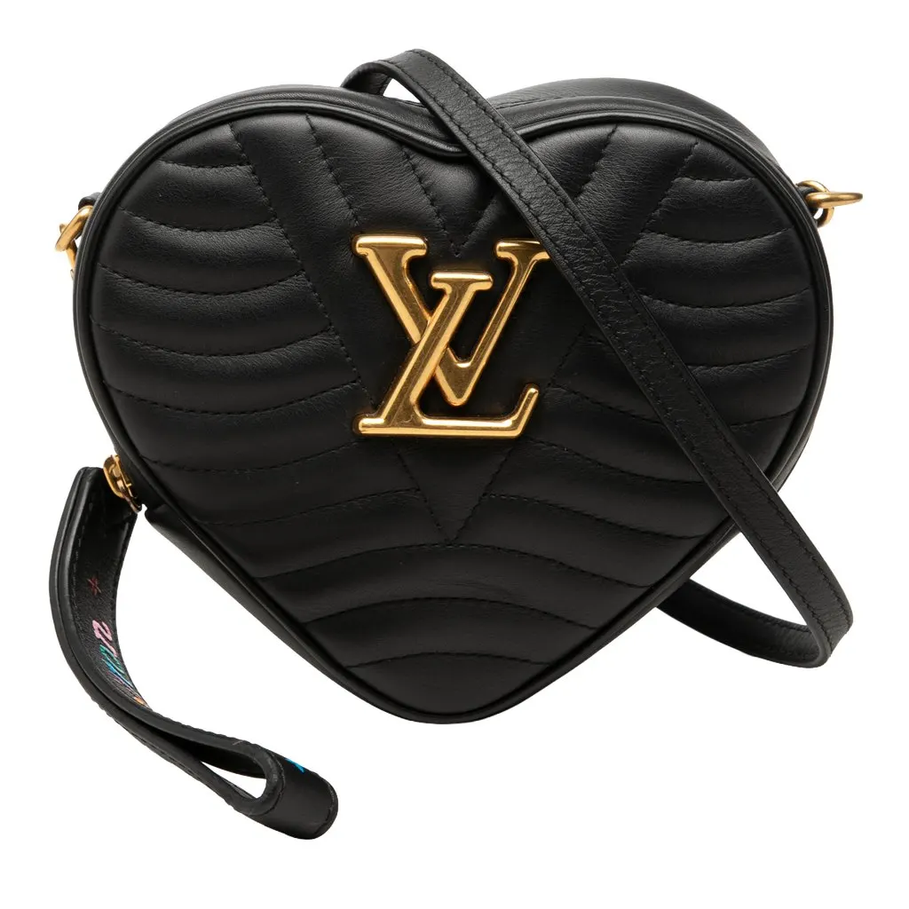Louis Vuitton New Wave Heart Black Leather Good - Front View
