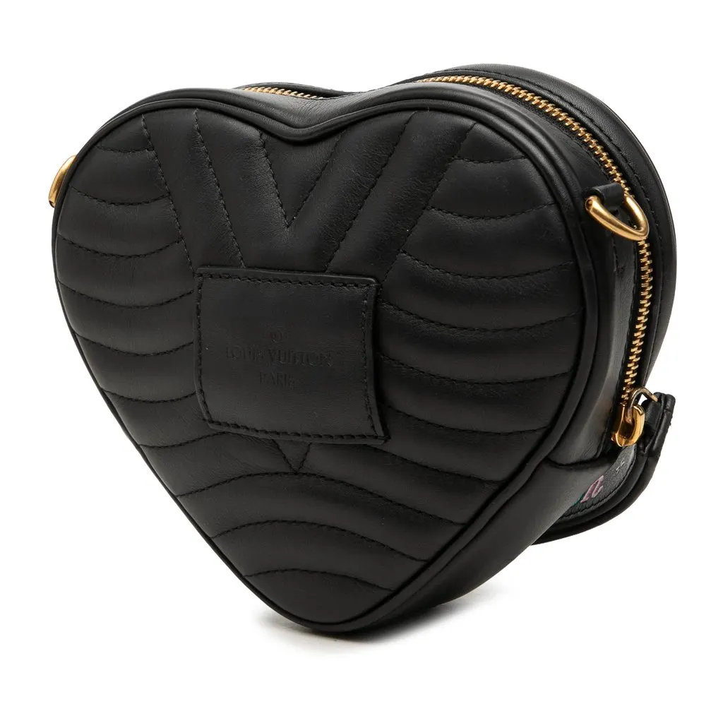 Louis Vuitton New Wave Heart Black Leather Good - Back View