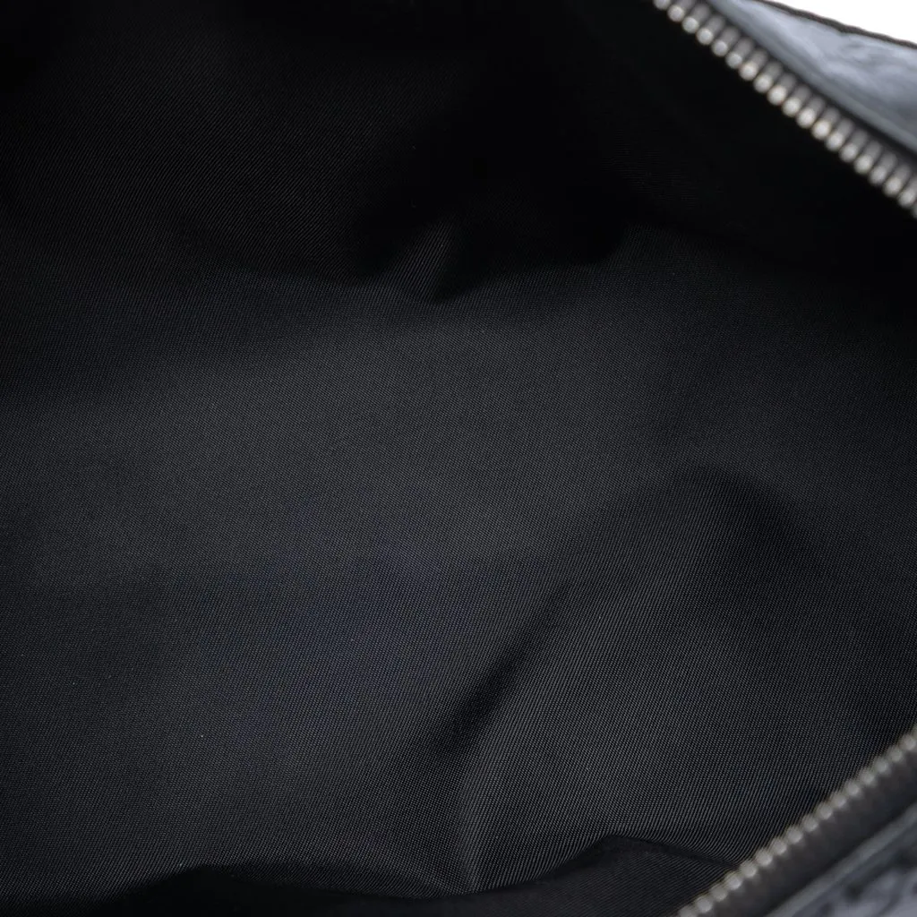 Gucci Guccissima Trimmed Nylon Clutch Black Very good - Model View
