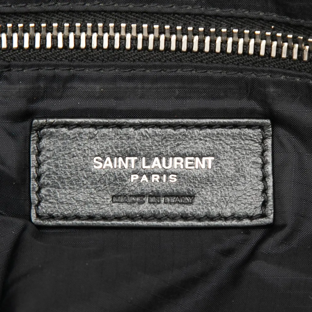 Saint Laurent Lambskin Sid Messenger Bag Black Leather Good - Box View