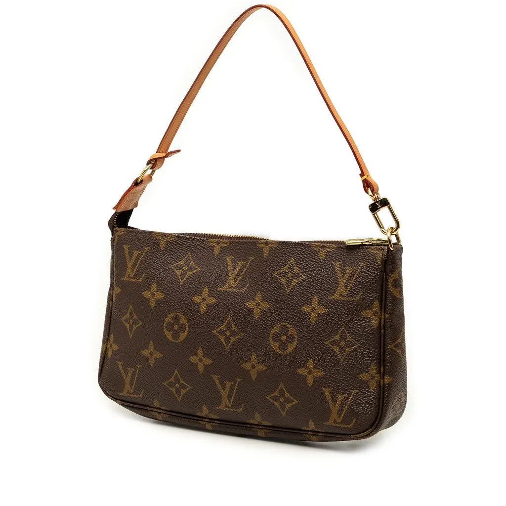 Louis Vuitton Monogram Pochette Accessoires Brown Very good - Back View