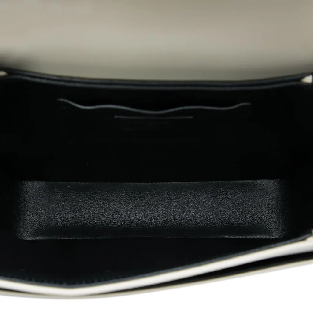 Saint Laurent Medium Smooth Calfskin Solferino Satchel In Box White Leather Very good - Model View