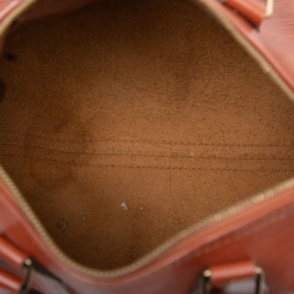 Louis Vuitton Epi Speedy 25 Brown Leather Very good - Model View