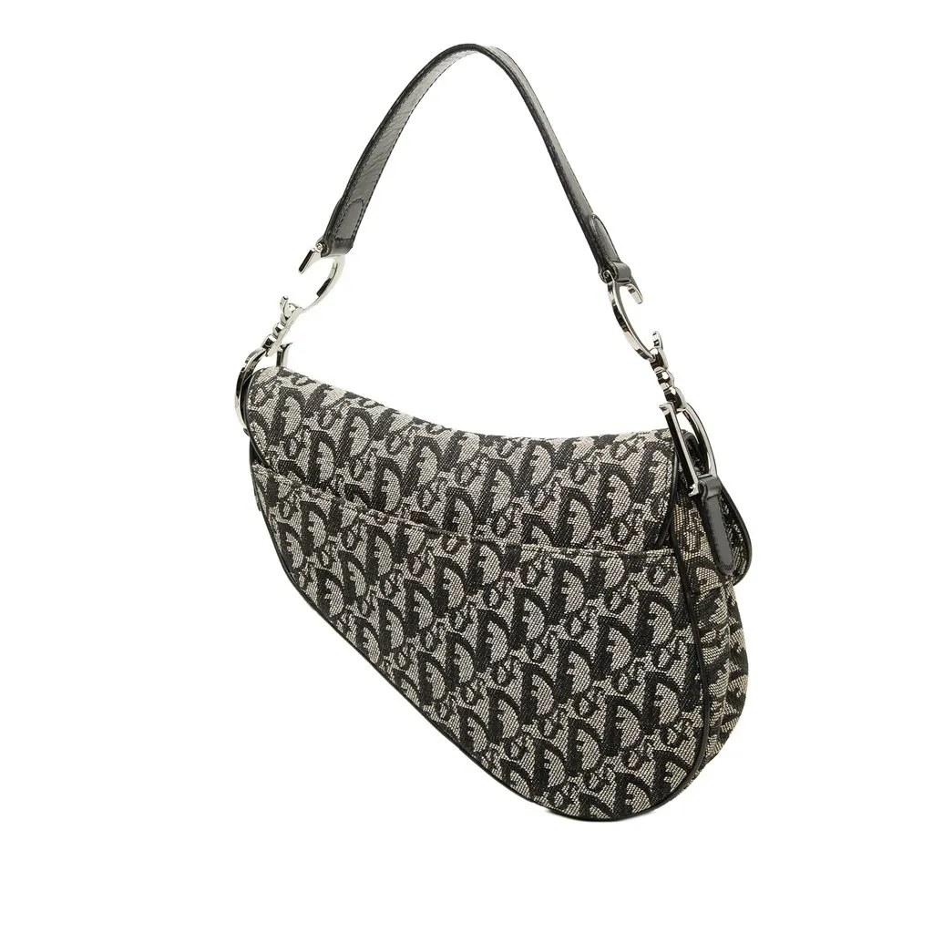 Dior Diorissimo Canvas Saddle Bag MultiColor Very good - Back View