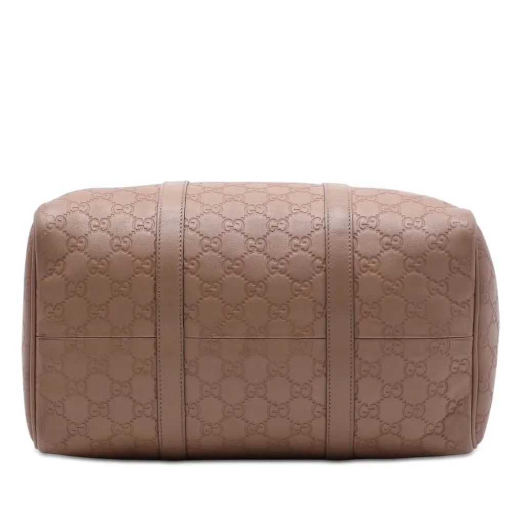 Gucci Medium Guccissima Joy Boston Bag Brown Leather Very good - Inside View