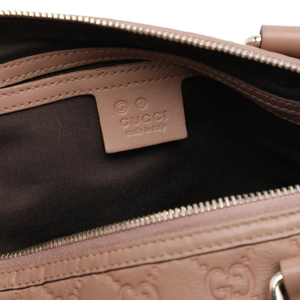 Gucci Medium Guccissima Joy Boston Bag Brown Leather Very good - Box View