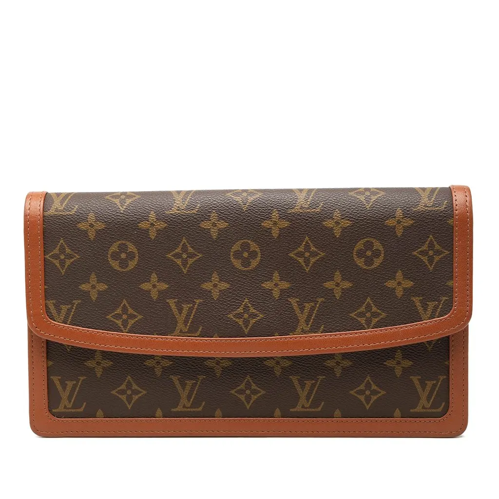 Louis Vuitton Monogram Pochette Dame GM Brown Canvas Very good - Front View