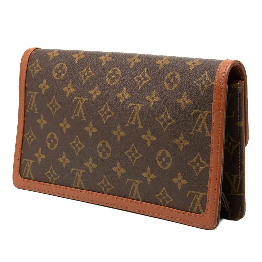 Louis Vuitton Monogram Pochette Dame GM Brown Canvas Very good - Back View